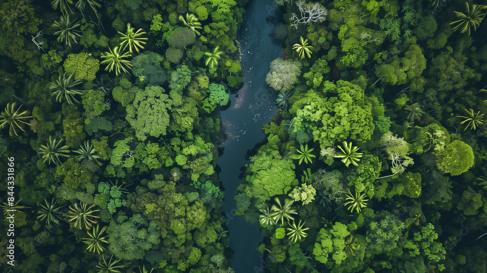 A lush, green forest with a picturesque river flowing through it. The water rustles gently, adding charm and peace to the landscape, and the dense vegetation creates an idyllic, natural paradise. A lush, green forest with a picturesque river flowing through it. The water rustles gently, adding charm and peace to the landscape, and the dense vegetation creates an idyllic, natural paradise.