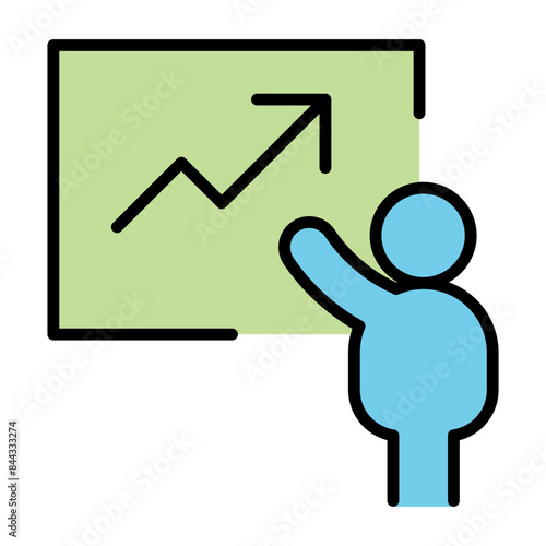 Business presentation icon