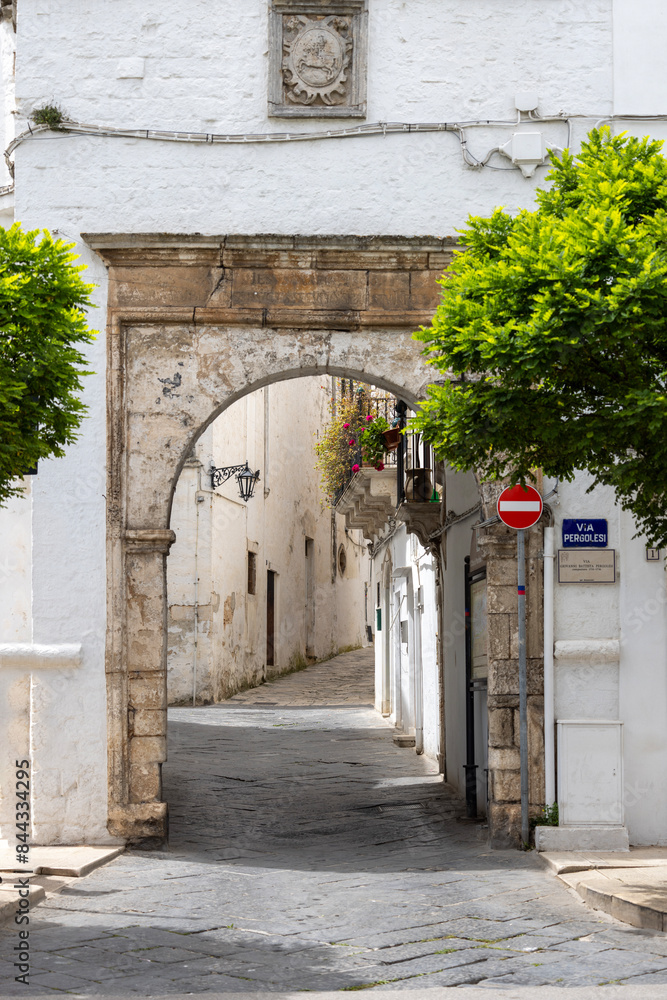 Medieval Porta di Santa Maria known as Porta del Carmine, Martina Franca, Italy, Apulia