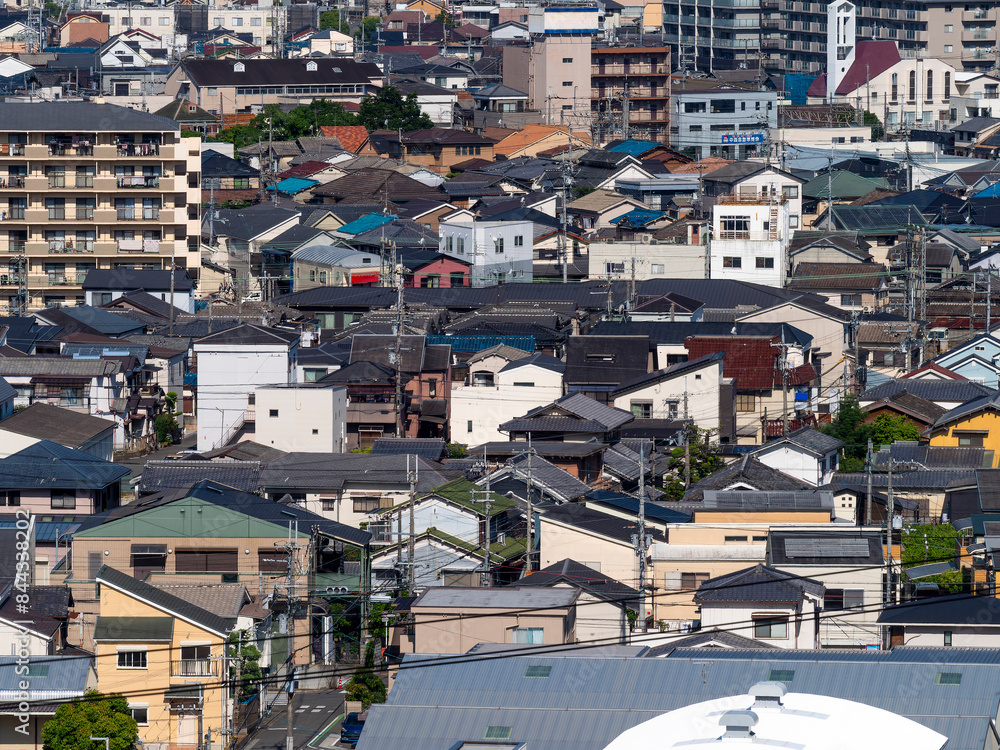 Fototapeta premium 大阪の住宅密集地