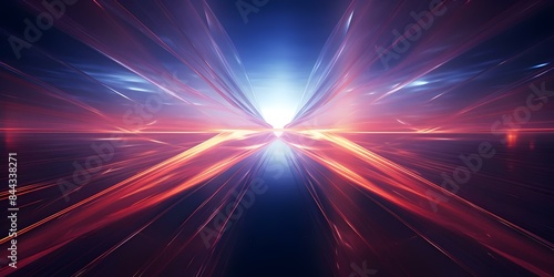Symmetrical Abstract Photo with Copy Space and Blurred Background. Concept Abstract Photography, Symmetrical Composition, Copy Space, Blurred Background