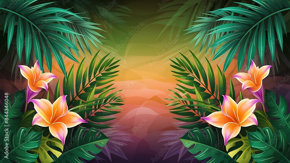 Naklejka premium Frame made of green leaves pistachio eucalyptus on white wooden planks view from above copy space flat lay design element