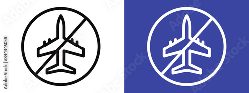 The don't fly sign warns against unauthorized flights, featuring a vector icon, safety label, and isolated design for prohibited drone activities.