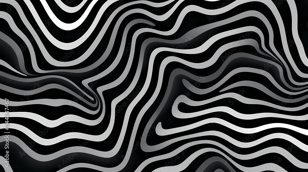 Naklejka premium Black and white zebra pattern
