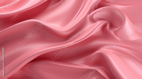 Wavy pink silk background 