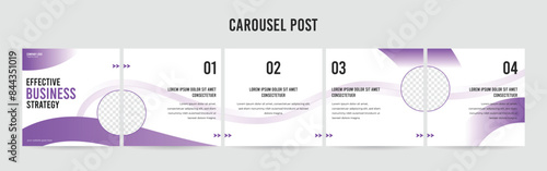 Stunning Carousel Post Template, Editable Social Media Layout Design, business Instagram & Linkedin Carousel Post, Template eps 10.