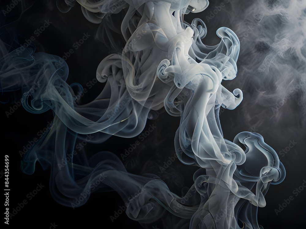 Abstract Smoke Background, generative AI Abstract Smoke Background, generative AI