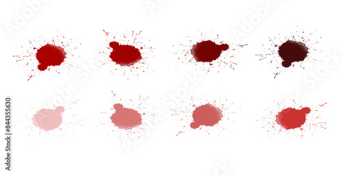 red ink splat