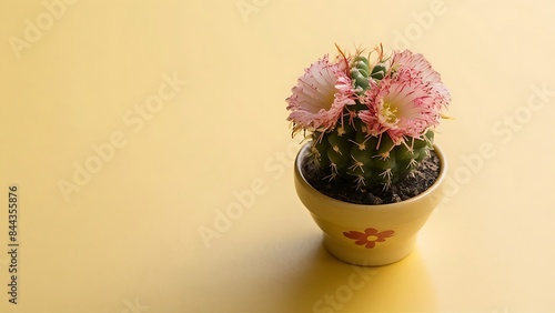 Pastel composition of coral pink flowers on a blue background natural festive