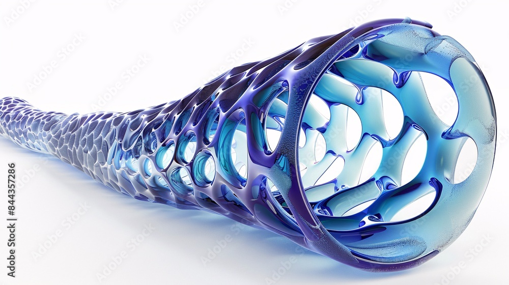 High-resolution simulation of a cross-section of a pipe containing ...