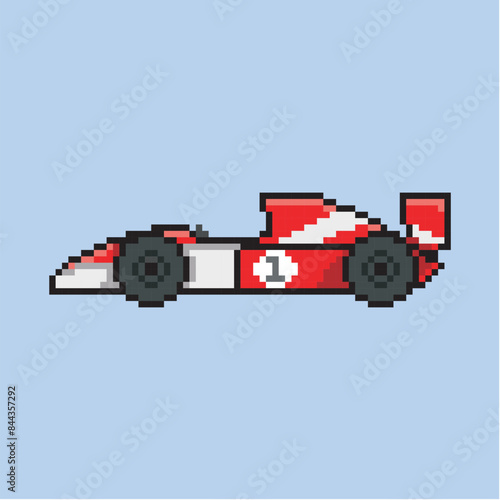 JET CAR RACING PIXEL ART photo