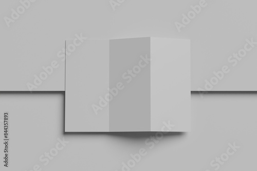 brochure trifold z render