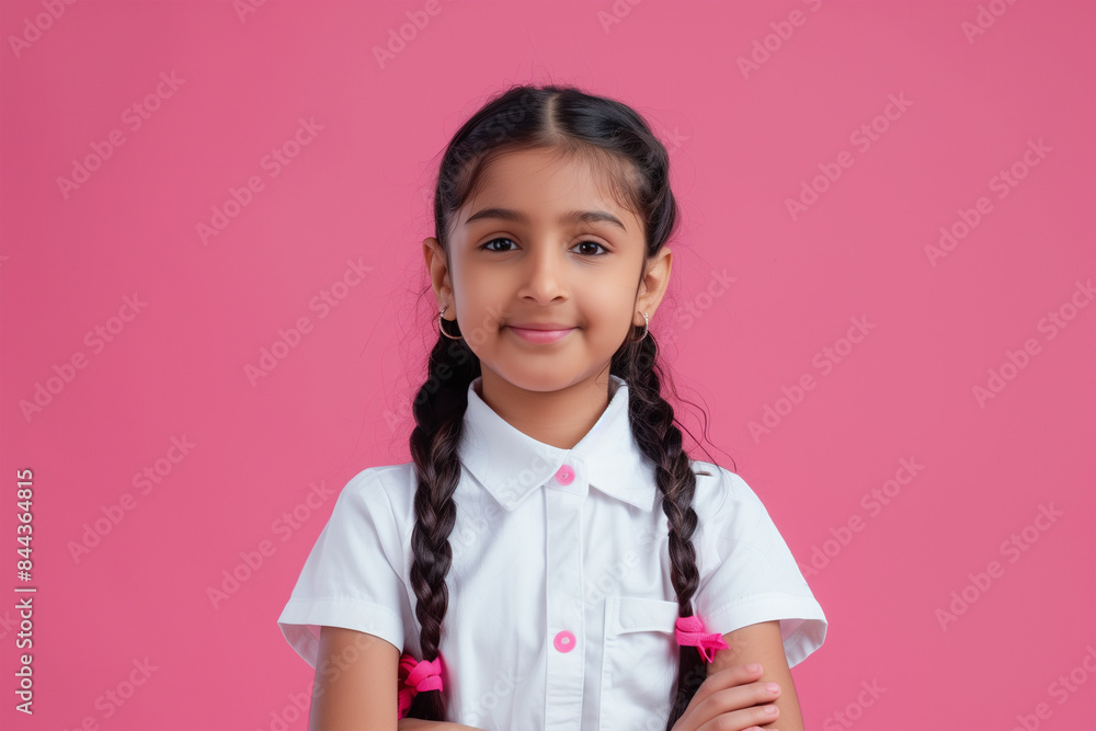 young happy indian school girl posing young happy indian school girl posing