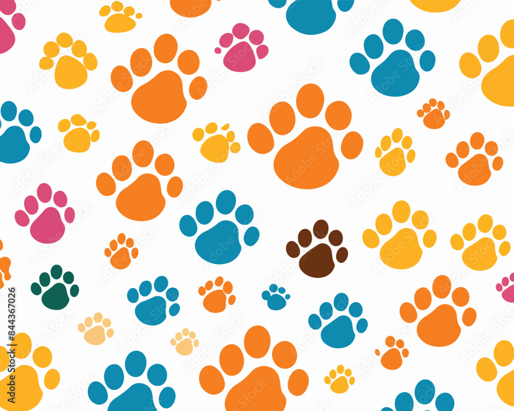 Fototapeta premium seamless pattern with cats