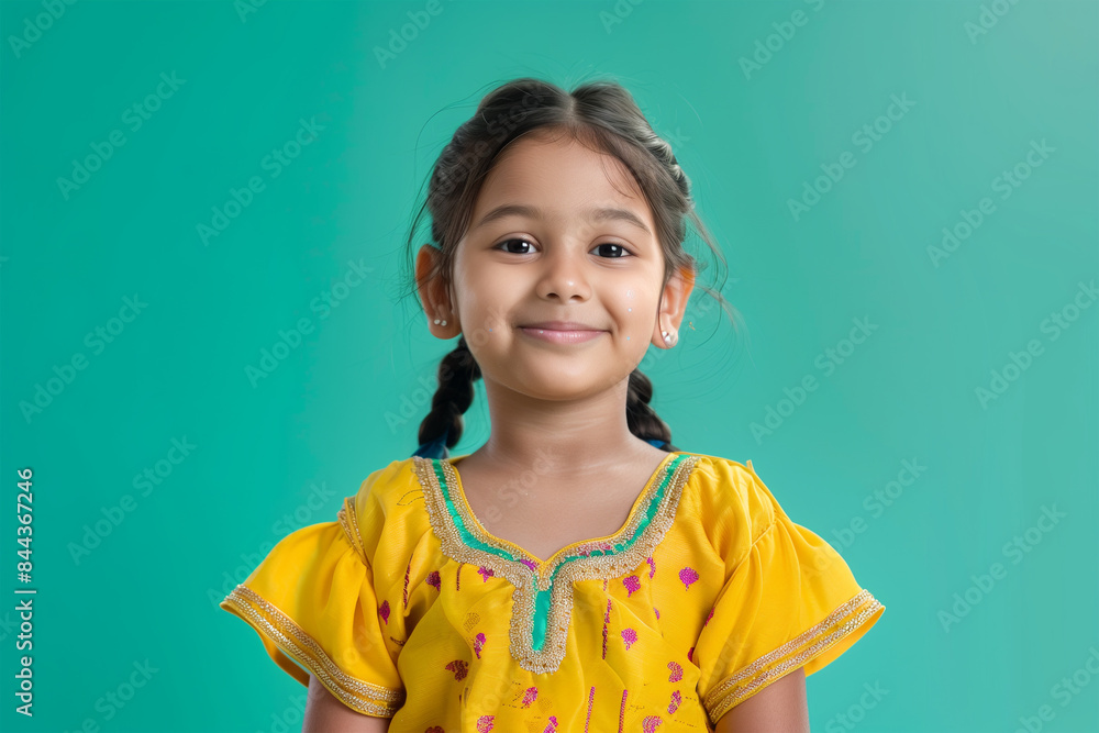 young happy indian school girl posing young happy indian school girl posing