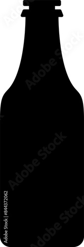 Bottle icon. Different silhouettes of bottle. Glass bottles symbols sign vector illustration