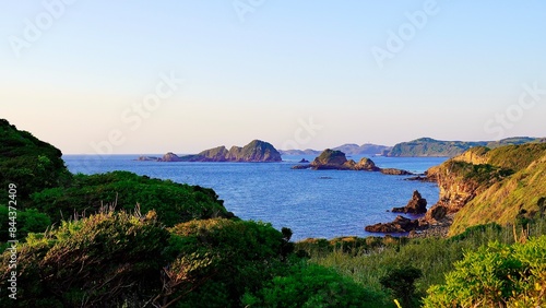 長崎県壱岐市猿岩がある場所から見える風景