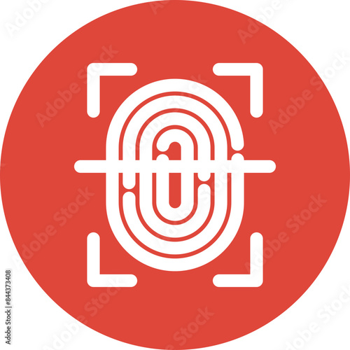 Fingerprint Scan Icon