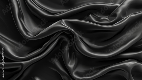 4K black textures with smooth waves pattern, perfect for high definition backdrops.
