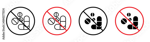 Stop Using Illegal Drugs Sign Promote Health and Safety in Public Areas