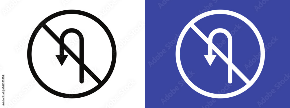 No U-Turn Traffic Sign Enhance Road Safety and Order No U-Turn Traffic Sign Enhance Road Safety and Order
