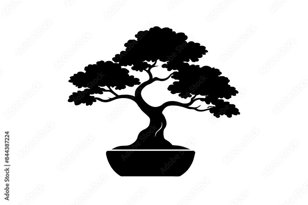 tree silhouette vector illustration tree silhouette vector illustration