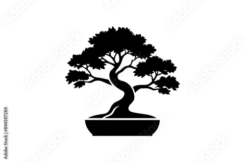 tree silhouette vector illustration