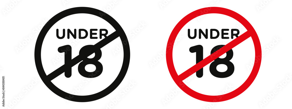 Minors Restricted Area Sign Age Restriction for Specific Zones Minors Restricted Area Sign Age Restriction for Specific Zones