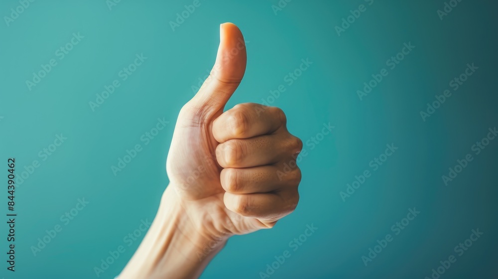 Hand gesture representing success on bright background Hand gesture representing success on bright background