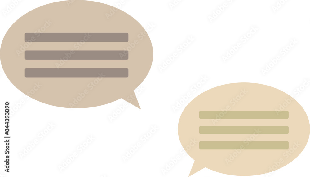 Message Speech Bubbles. Vector Illustration. Message Speech Bubbles. Vector Illustration.