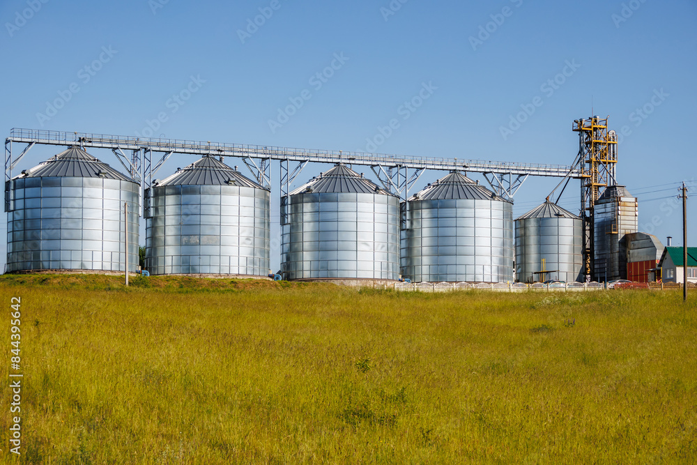silos granary elevator on agro-industrial complex with seed cleaning and drying line for grain storage silos granary elevator on agro-industrial complex with seed cleaning and drying line for grain storage