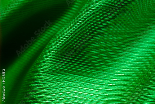 green acetate fabric textured background photo