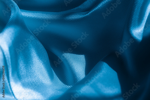 Photos blue acetate fabric textured background