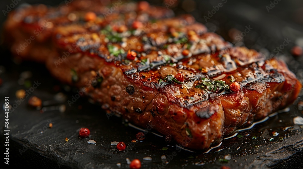 grilled steak on the grill grilled steak on the grill
