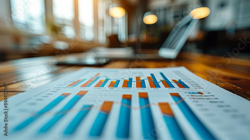 Wallpaper Mural Financial and business data concept represented by chart or graph paper, depicting accounts, statistics, and analyses Torontodigital.ca