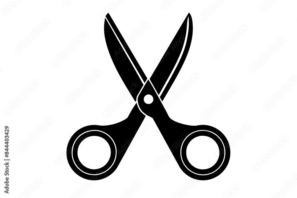 scissors icon silhouette vector illustration scissors icon silhouette vector illustration