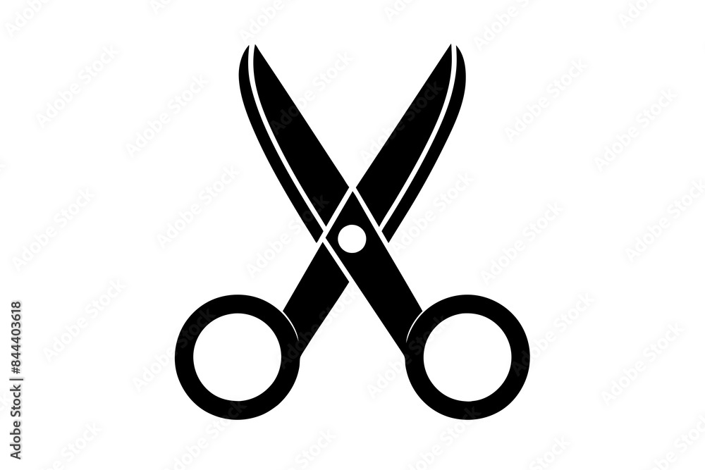 scissors icon silhouette vector illustration scissors icon silhouette vector illustration