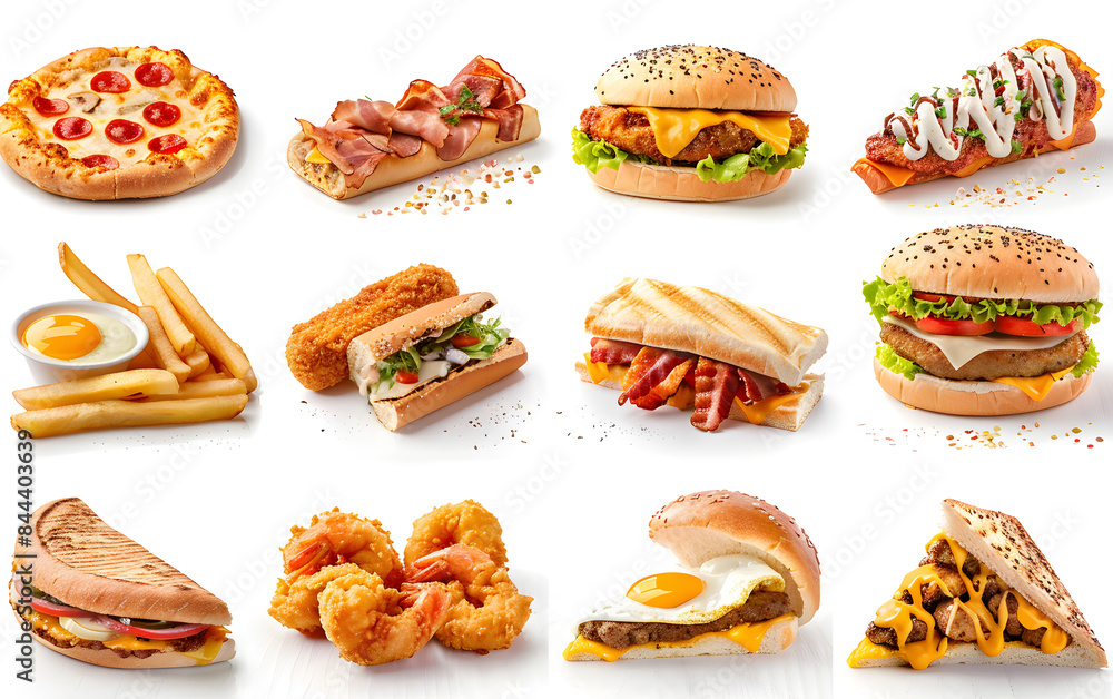Collection of food icons including cake, bread, burger, sweet chocolate, dessert, pizza, sandwich, cheese, breakfast, snack, candy, pastry, baked lunch Collection of food icons including cake, bread, burger, sweet chocolate, dessert, pizza, sandwich, cheese, breakfast, snack, candy, pastry, baked lunch