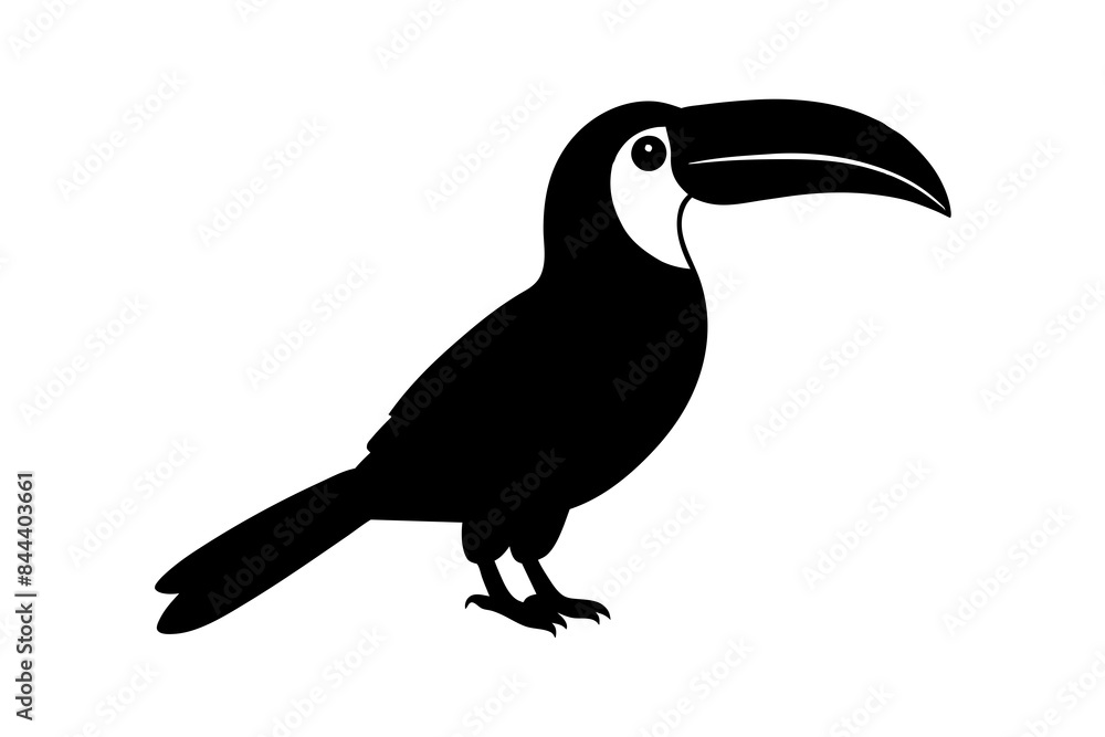 toucan bird silhouette vector illustration toucan bird silhouette vector illustration