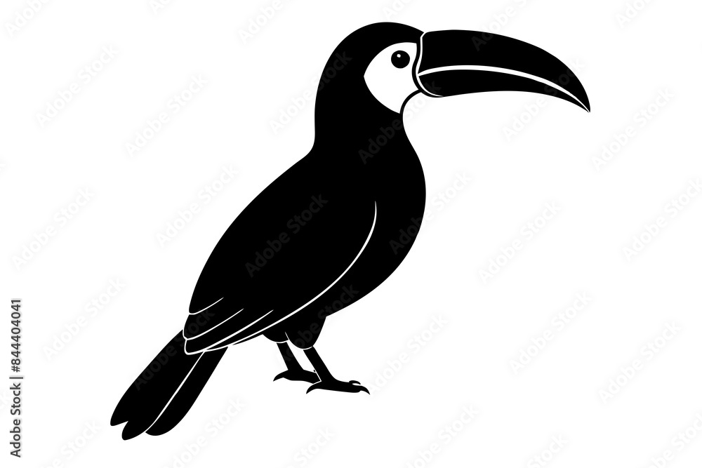 toucan bird silhouette vector illustration toucan bird silhouette vector illustration