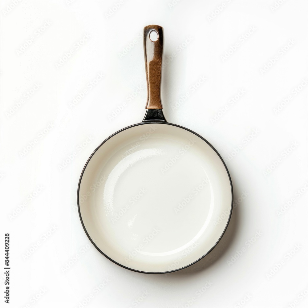 Top View of Frying Pans. Generative ai Top View of Frying Pans. Generative ai