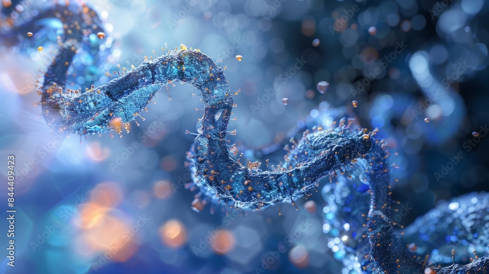 A curved structure with multiple particles moving in and out symbolizing the fifth step of glycolysis A curved structure with multiple particles moving in and out symbolizing the fifth step of glycolysis