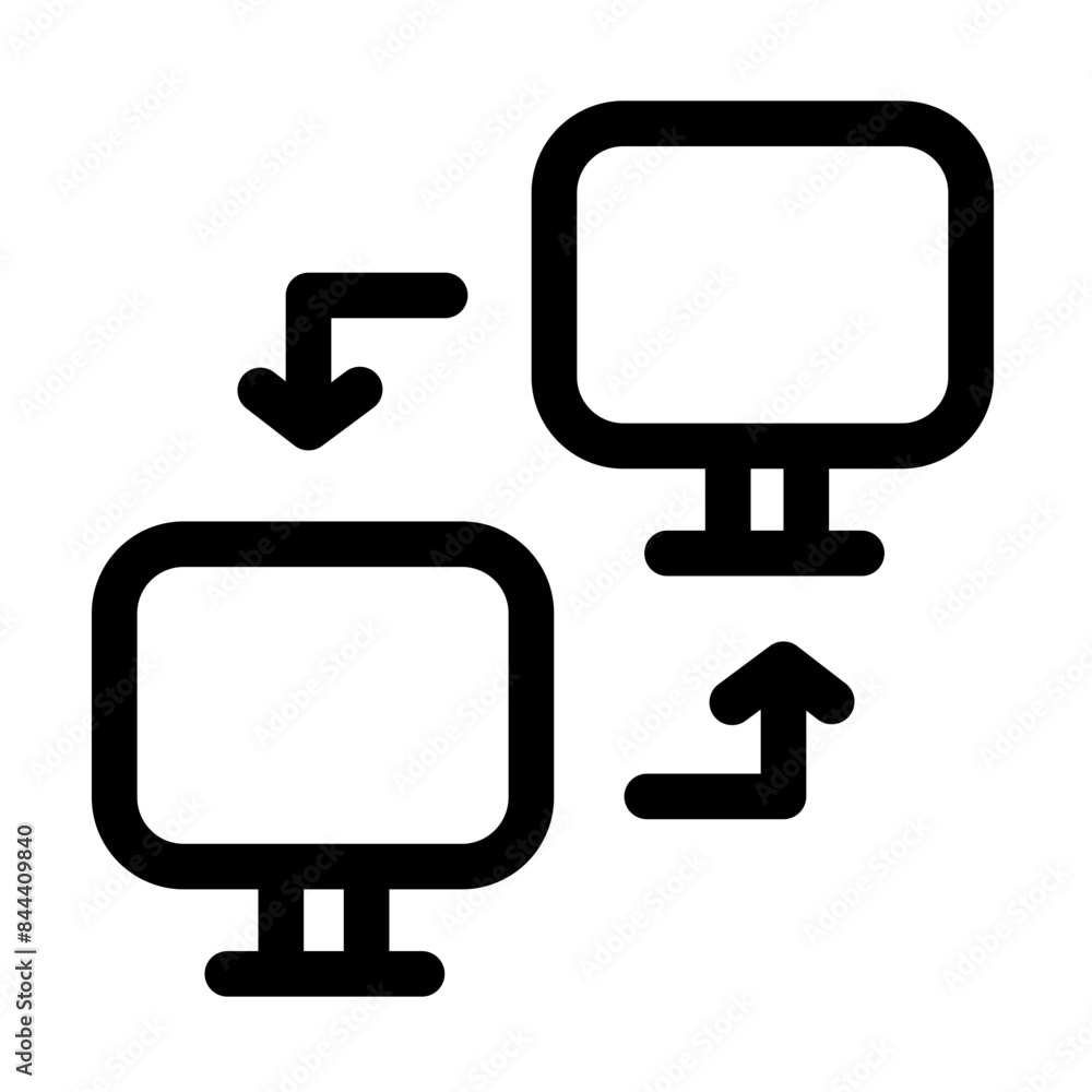 Modern Data transfer PC Component icon symbol Modern Data transfer PC Component icon symbol