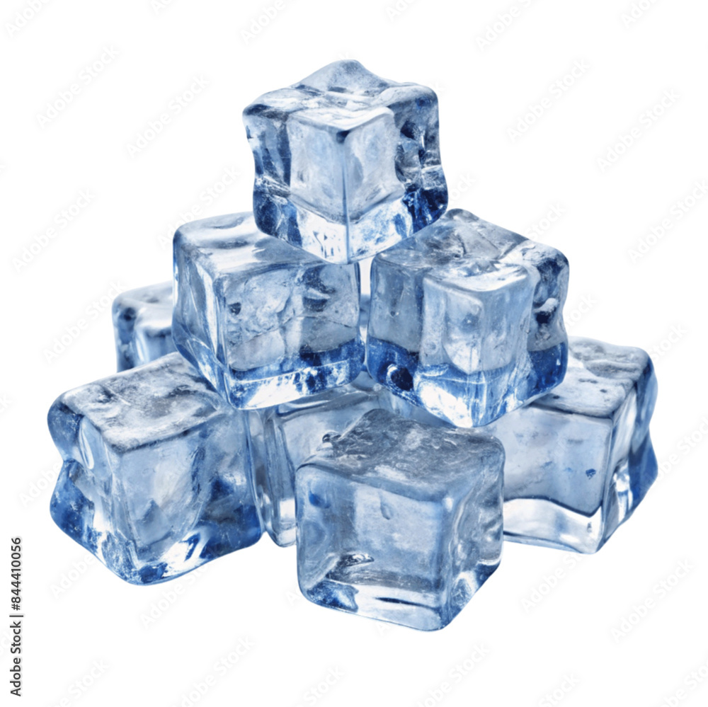 Crushed ice cubes isolated on Transparent background. Crushed ice cubes isolated on Transparent background.