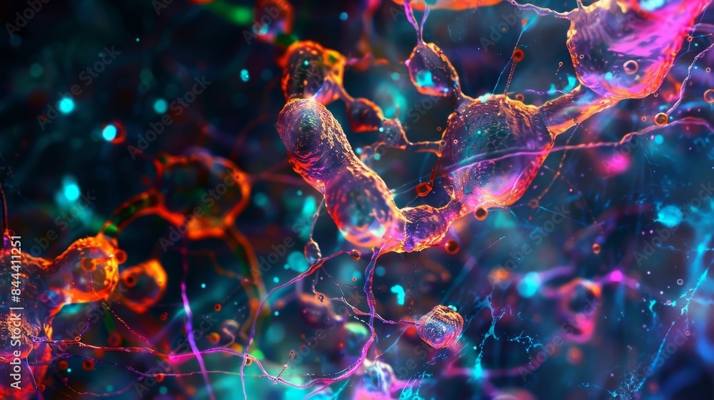 Small dense granules throughout the cytoplasm storing excess sugars for cellular respiration and energy production Small dense granules throughout the cytoplasm storing excess sugars for cellular respiration and energy production