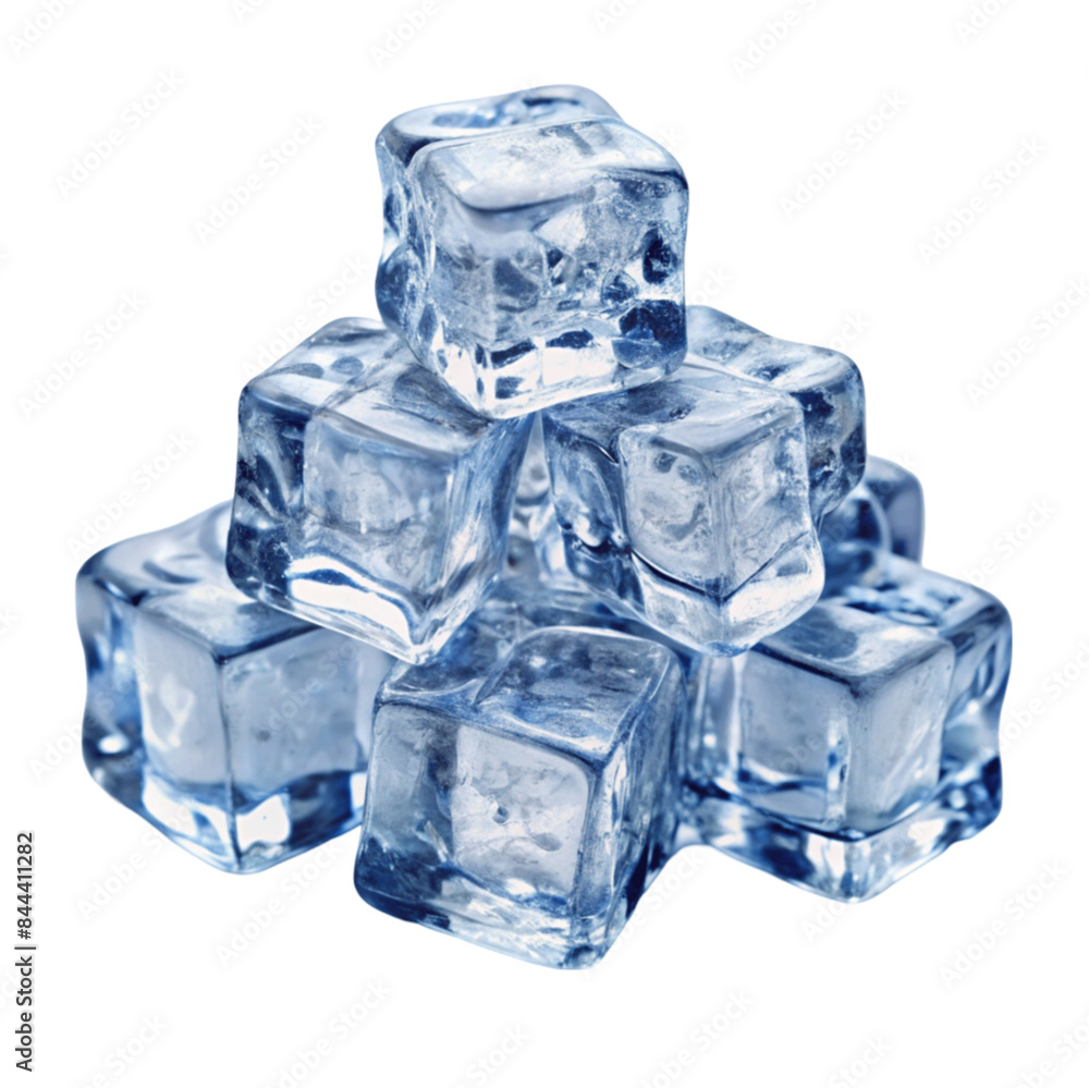Crushed ice cubes isolated on Transparent background. Crushed ice cubes isolated on Transparent background.