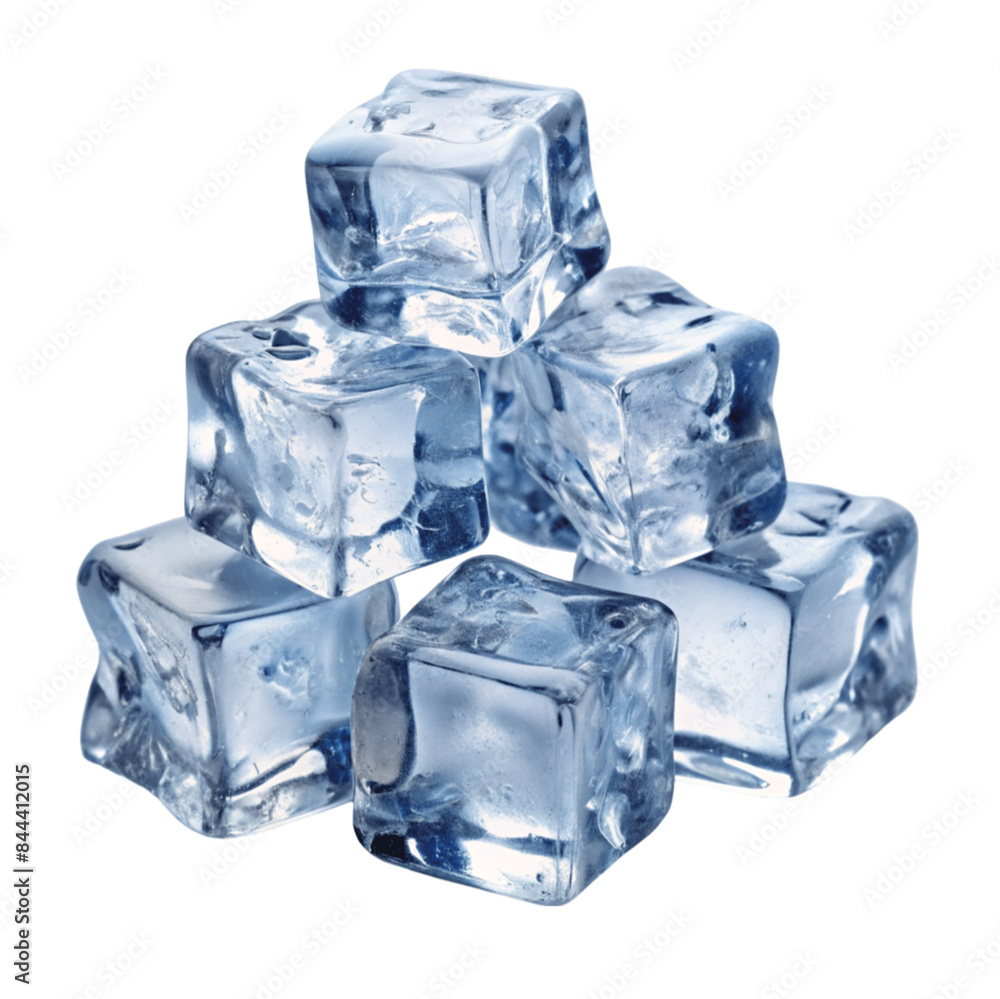 Crushed ice cubes isolated on Transparent background. Crushed ice cubes isolated on Transparent background.