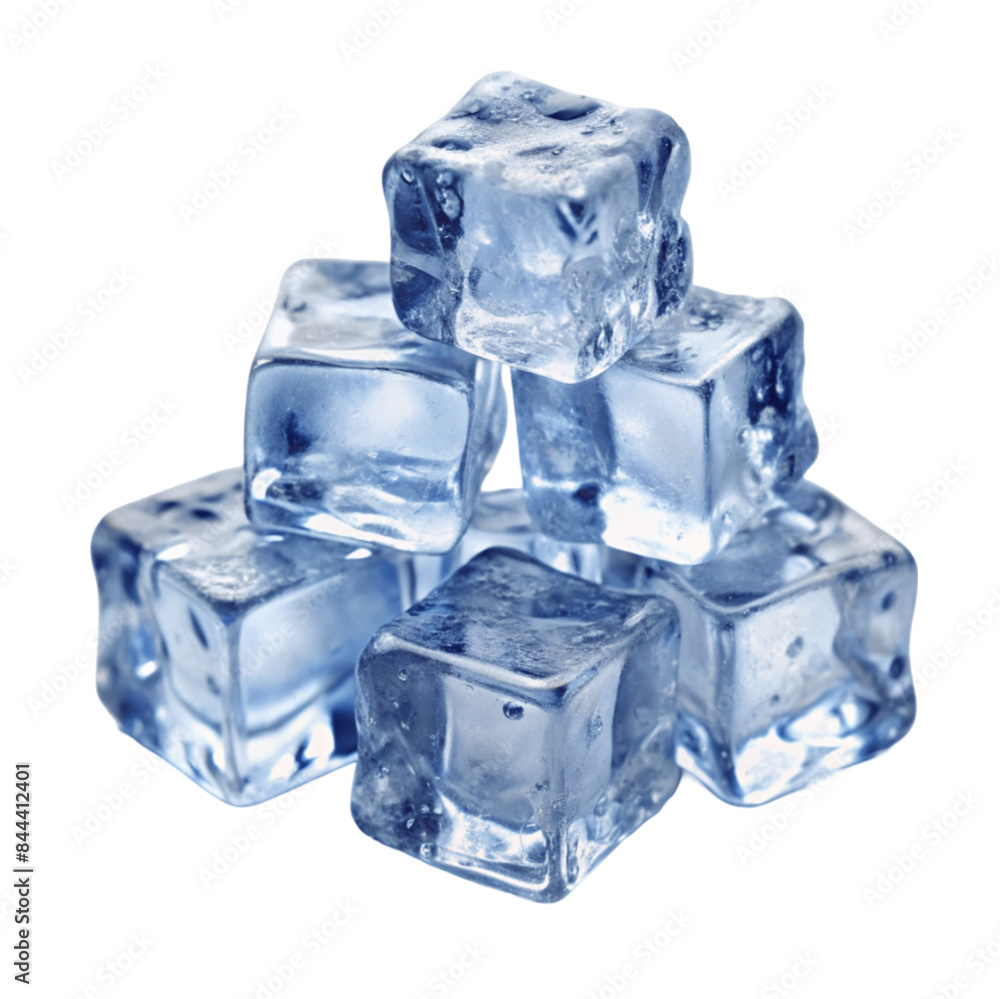 Crushed ice cubes isolated on Transparent background. Crushed ice cubes isolated on Transparent background.