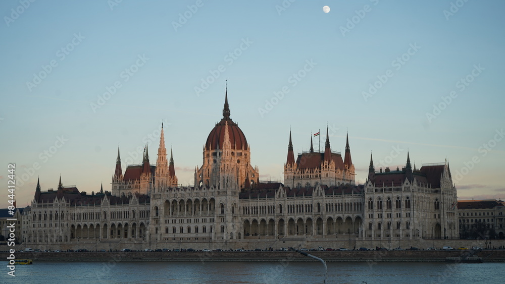 Obraz premium The Hungarian Parliament in Budapest, 2022