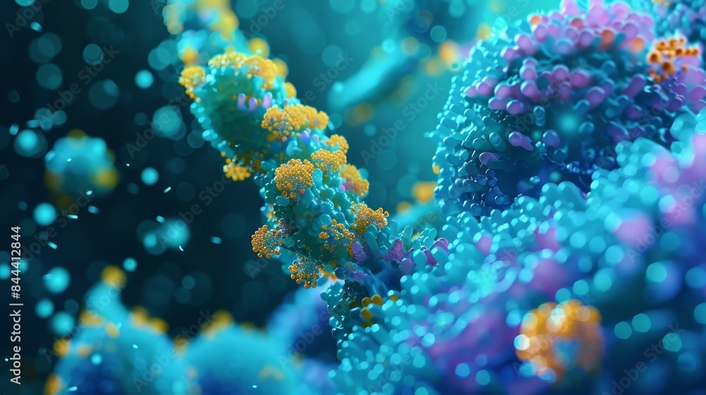 Snapshot of a B cell receptor undergoing somatic hypermutation increasing its affinity for a specific antigen Snapshot of a B cell receptor undergoing somatic hypermutation increasing its affinity for a specific antigen